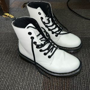 Dr martens 1460 white boots